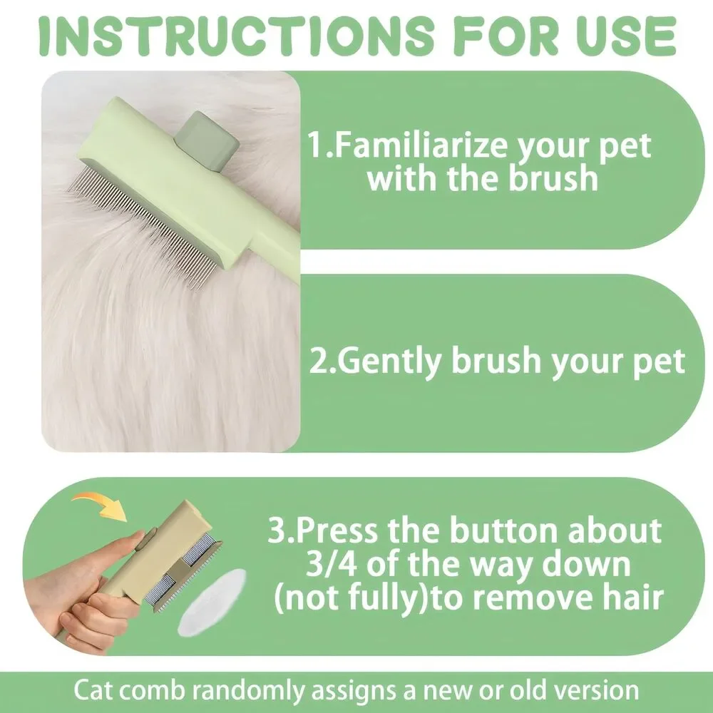 2 PCS Pet Hair Removal Glove w/ 2PCS Pet Combs